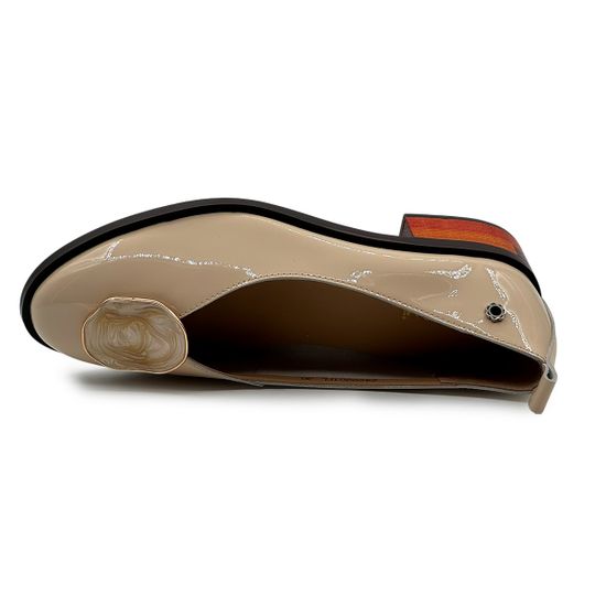 Туфли TUFFONI бежевые лакированные кожаные - фото 5, 2426001PL TUF LAK BEIGE
