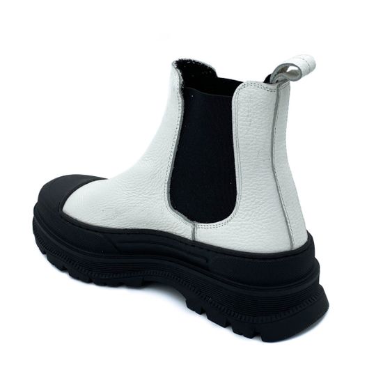 Ботинки Mimmu белые кожаные Байка - фото 3, D144E7 MIM BIANCO