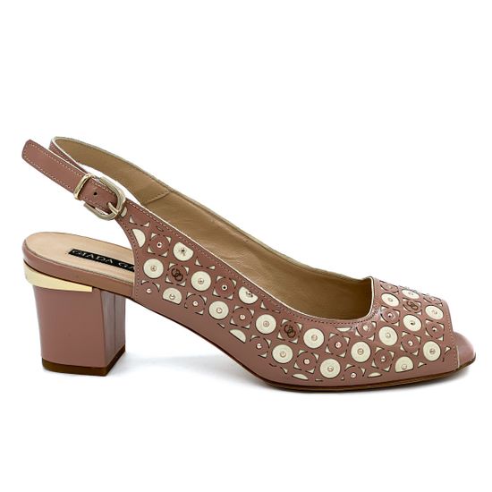 Босоножки Giada Gabrielli бело-розовые - фото 1, 