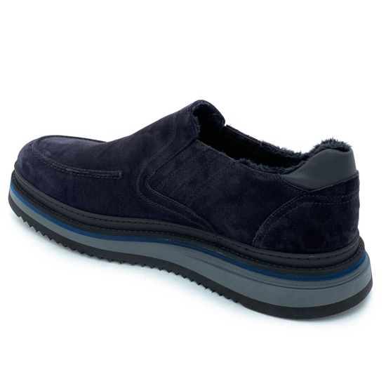 Ботинки Giampieronicola синие замшевые МЕХ - фото 3, 