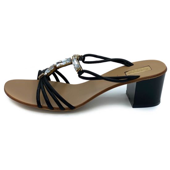 Босоножки Baldinini черные кожаные - фото 1, 