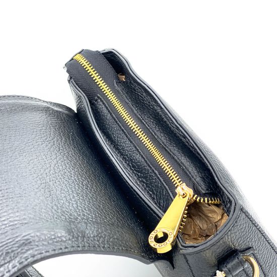 Клатч Di Gregorio черный кожаный - фото 5, 