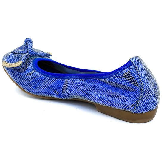 Балетки Renzi замша с лазерной обработкой синие - фото 3, 