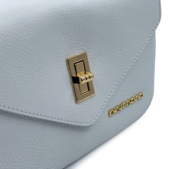 Сумка кросс-боди Di Gregorio белая кожаная - фото 4, 8889 DG BIANCO