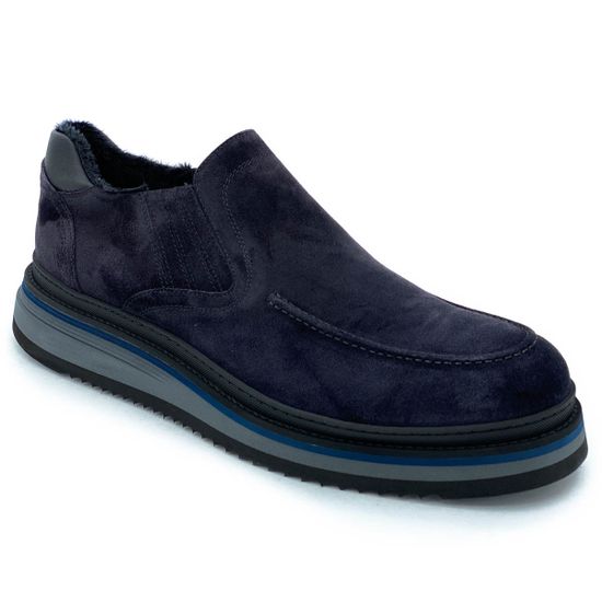 Ботинки Giampieronicola синие замшевые МЕХ - фото 2, 