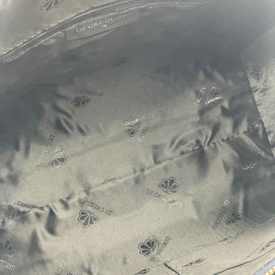 Сумка Di Gregorio синяя крок/замша - фото 5, 