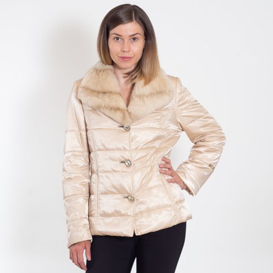 Пуховик VOLPI бежевый - фото 6, 