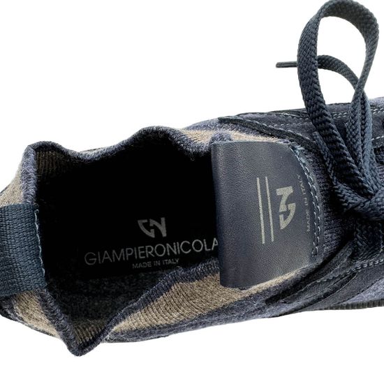 Кеды GIAMPIERONICOLA синие замша/текстиль на шерстяной подкладке - фото 7, 44516E  GPN