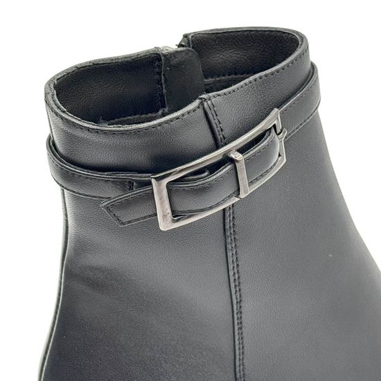 Ботильоны CV Cover черные кожаные на байке - фото 6, 449125-1 COV