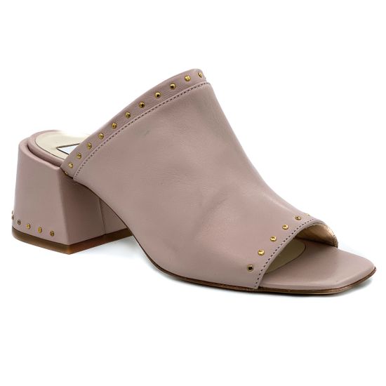 Сабо DiGiada пастельно-розовые кожаные - фото 2, 