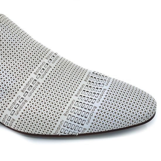 Туфли Baldinini белые кожаные - фото 5, 