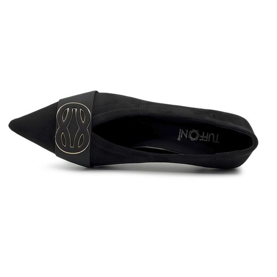 Туфли TUFFONI черные замшевые стрейч - фото 5, 1425012TVL TUF NERO