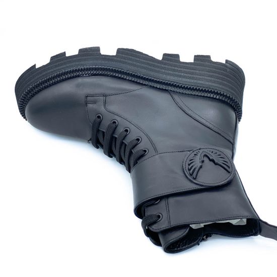 Ботинки Tuffoni черные кожаные Байка - фото 5, 