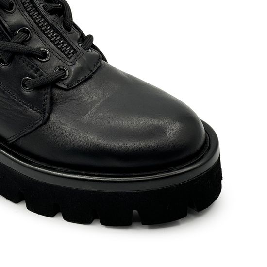 Ботинки NILA&NILA черные кожаные демисезонные - фото 6, NO6474 NIL NERO