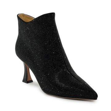 Ботильоны Tuffoni черные замшевые со стразами демисезонные - фото 2, 5625024VL TUF