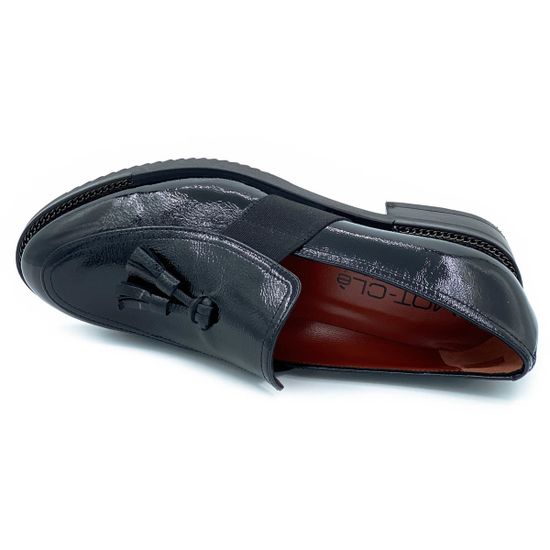 Лоферы Mot Cle черные наплак - фото 5, 