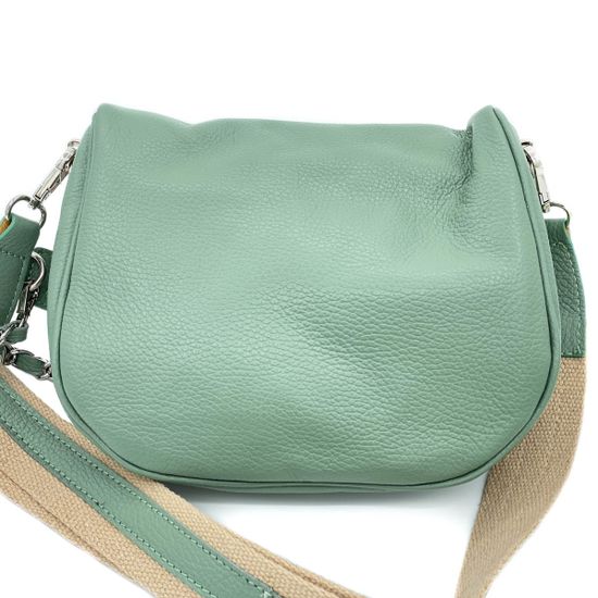 Сумка Di Gregorio зеленая кожаная - фото 3, 