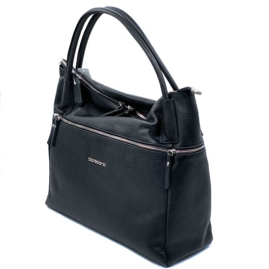 Сумка Di Gregorio черная кожаная - фото 2, 