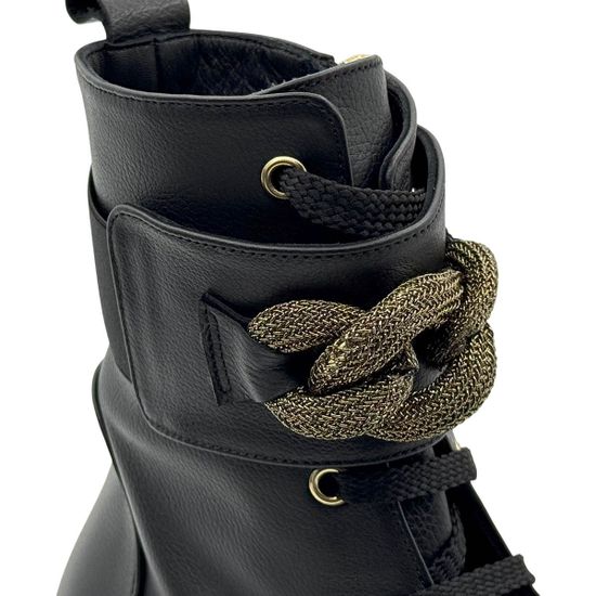 Ботинки Ilasio Reanzoni черные кожаные на байке - фото 8, 5712 IR NERO