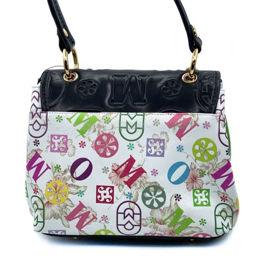 Сумка Marino Orlandi черно-белая кожаная мультиколор - фото 4, 4869 MO BIANCO