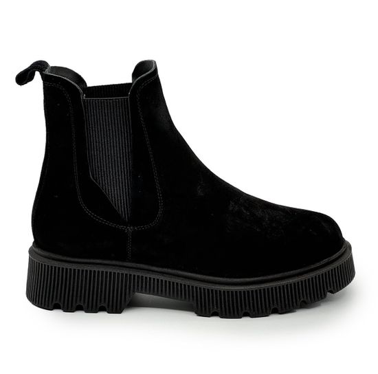 Ботинки челси CV COVER черные замшевые на шерсти - фото 1, 365637-3 COV