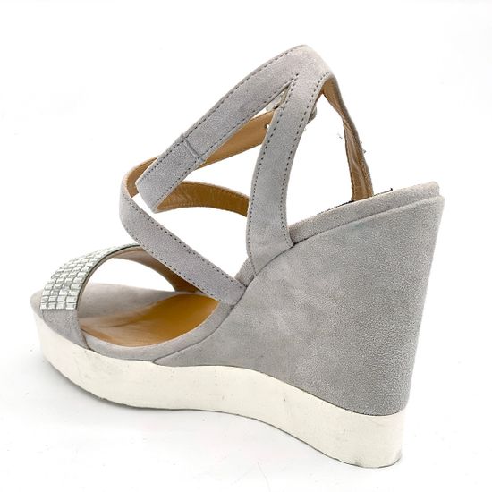 Босоножки Cesare Paciotti замшевые белые - фото 3, 