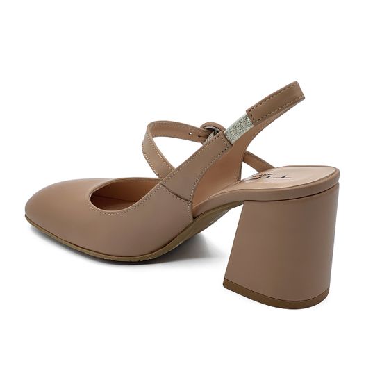 Туфли летние Tiffi кожаные бежевые NUDE - фото 3, T07/70A TI NUDE