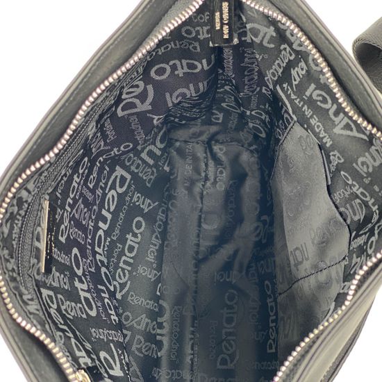 Сумка Renato Angi кросс-боди черная кожаная - фото 6, 