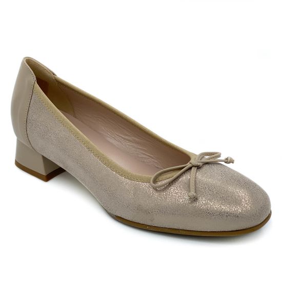 Туфли Donna Soft бежевые кожаные - фото 2, 