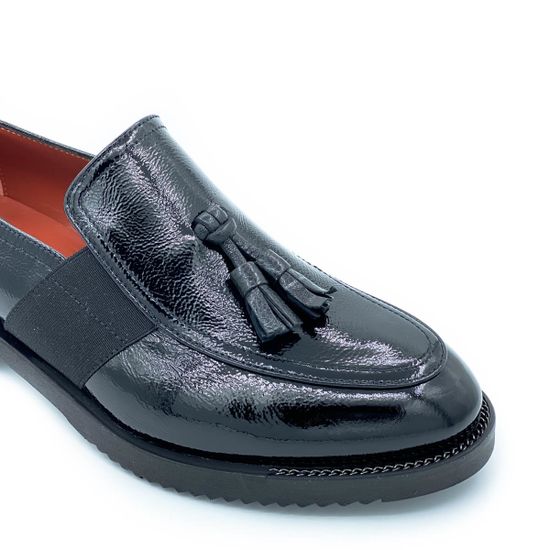 Лоферы Mot Cle черные наплак - фото 6, 