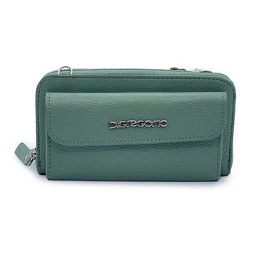 Сумка мини кросс-боди Di Gregorio зеленая кожаная - фото 1, 8722 DG MENTA