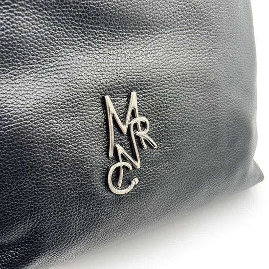 Сумка Marina Creazioni черная кожаная - фото 4,