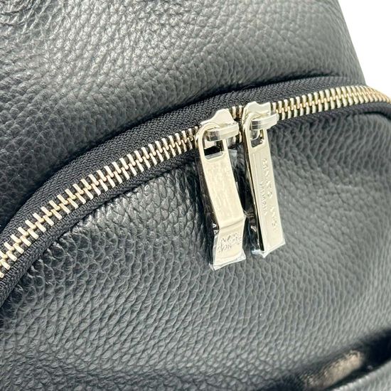 Рюкзак кросс-боди Renato Angi черный кожаный - фото 4, 3358701 RA NERO