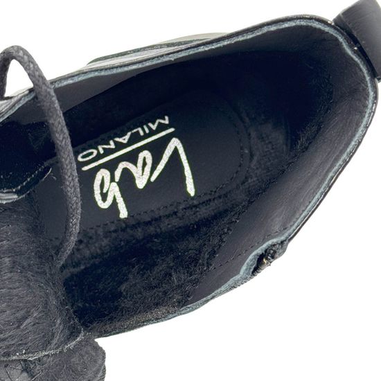 Ботинки Lab Milano черные кожа/лак демисезонные - фото 6, G058811 LAB NERO