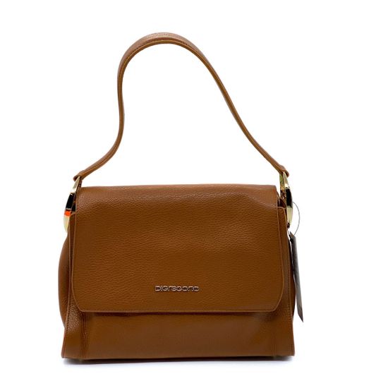 Сумка Di Gregorio коричневая кожаная - фото 1, 