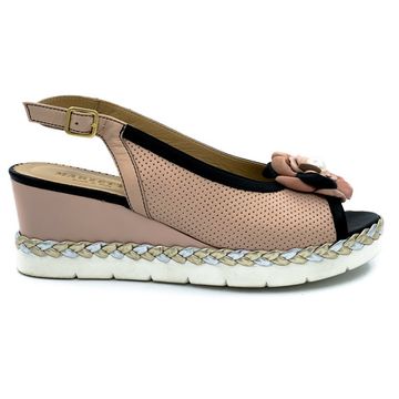 Босоножки Marzetti черно-розовые - фото 1, 76871D01 MZ