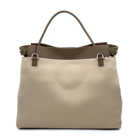 Сумка Renato Angi бежевая кожаная - фото 3, 