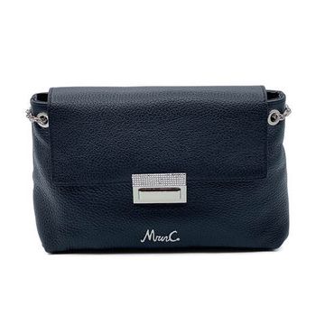 Сумочка Marina Creazioni черная кожаная - фото 1, B6227 MC NERO