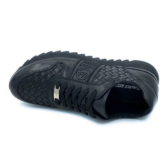 Кроссовки Marcelo Lopez черные кожаные демисезонные - фото 5, 