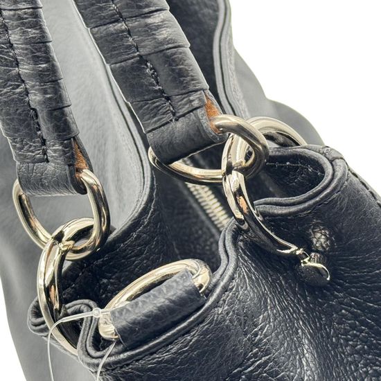 Сумка Di Gregorio черная кожаная - фото 4, 8993 DG NERO