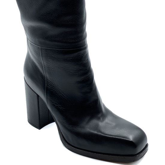 Сапоги Fru.it черные кожа демисезонные - фото 6, 