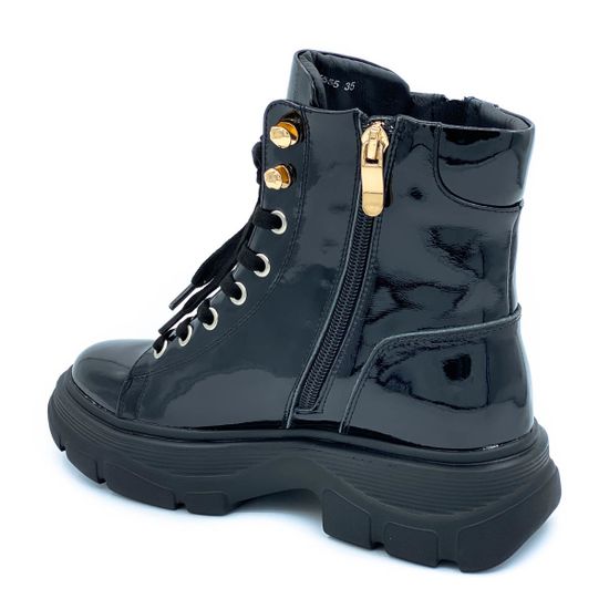 Ботинки Marcelo Lopez черные лаковые демисезонные - фото 3, MN5555 ML