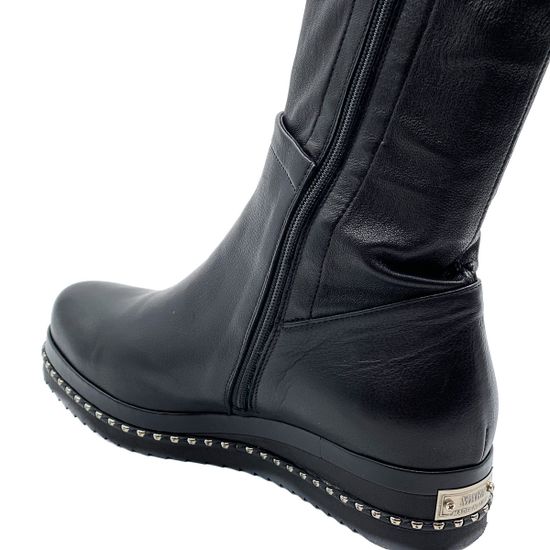 Сапоги Mara черные кожаные демисезонные - фото 8, 670FORMI MR