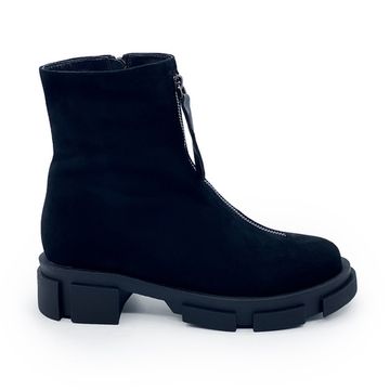 Ботинки CVCOVER черные замшевые на байке - фото 1, 29021-1 COV