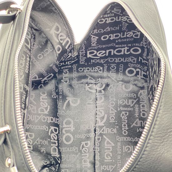 Сумка Renato Angi черная кожаная - фото 5, 