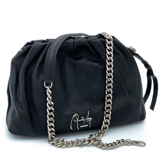 Клатч Renato Angi черный кожаный - фото 3, 