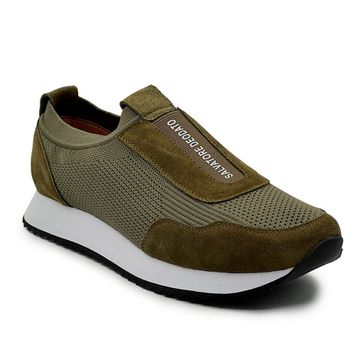 Кроссовки Salvatore Deodato зеленые замшевые - фото 2, 806 SD VERDE