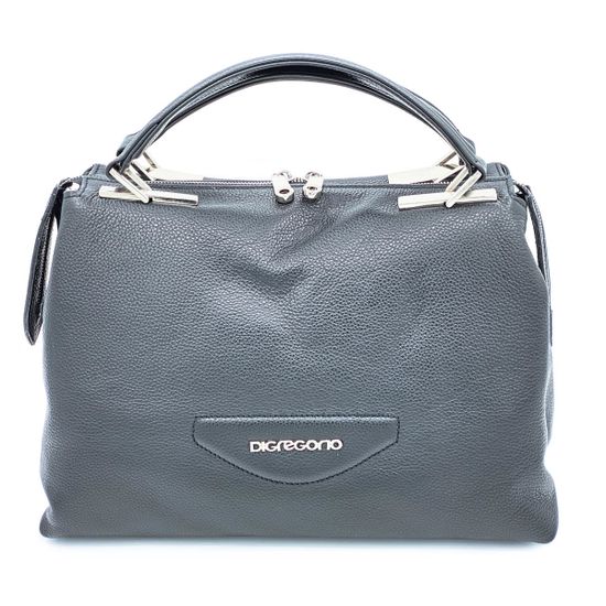 Сумка Di Gregorio черная кожаная - фото 1, 