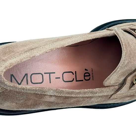 Лоферы MOT-CLE бежевые замшевые - фото 7, MOT3230 MOT CANGURO