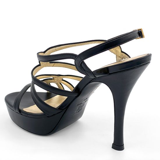 Босоножки Tiffi черные кожаные - фото 3, N492/100T TI